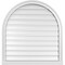 Ekena Millwork Round Top Surface Mount PVC Gable Vent: Functional, w/ 2"W x 2"P Brickmould Sill Frame, 32"W x 34"H GVPRT32X3403SF - alternate 1